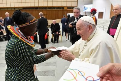 Pope joins sports summit in call for more inclusion, dignity for players
